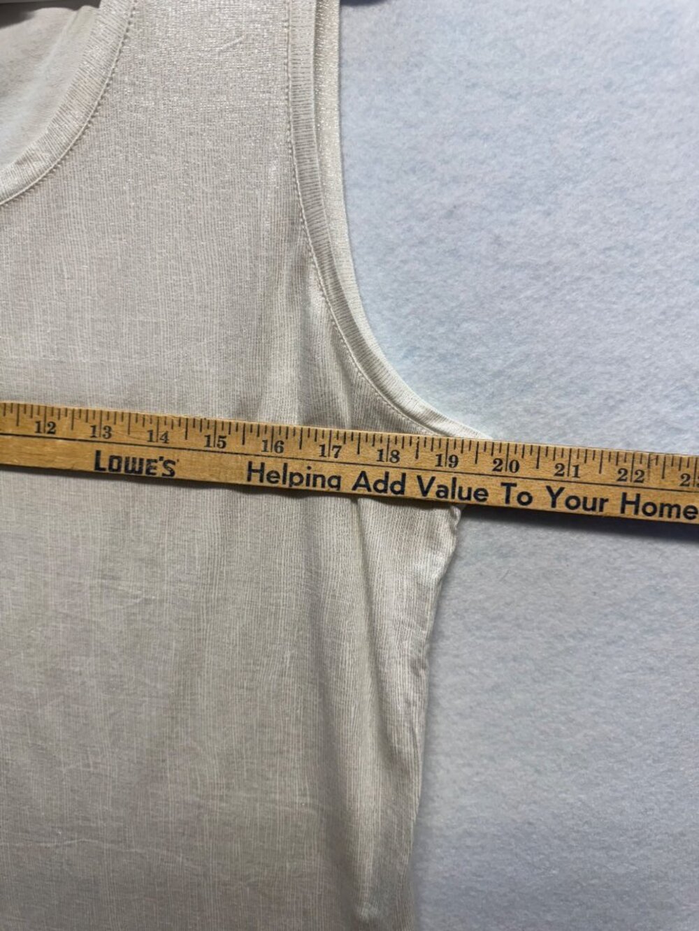 Easywear By Chicos Sleeveless Beige Rayon Tank Top Size 2 - Picture 3 of 4